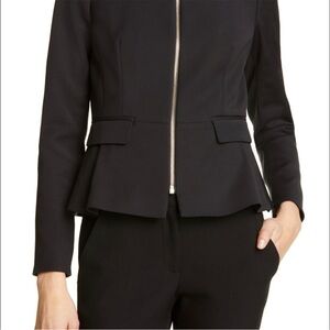 Ted Baker London black zameli peplum blazer